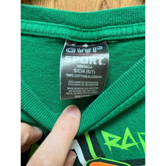 Rad Rock Graphic Art Screen printed T-shirt 2012 Collection Green - Picture 4 of 8